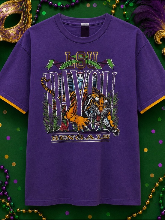 Tops - Purple Women’s LSU Bengals T-Shirt